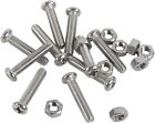 M3 M4 M5 MACHINE SCREWS POZI BOLTS AND NUTS ZINC  12 to 25 mm Pan Head Assorted