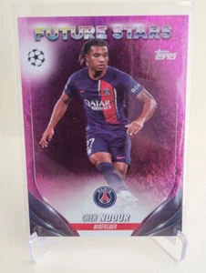 2023-24 TOPPS UEFA CLUB WETTBEWERBE CHER NDOUR FUTURE STARS PINK SPARKLE #7 PSG - Bild 1 von 2