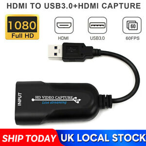 HDMI to USB2.0 Port HD 1080P 60fps Record Video Capture Card For Live Streaming