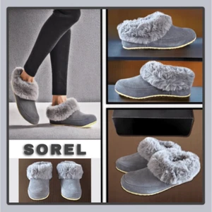 Sorel Go Coffee Run Slipper In Grey Size 5 EU Size 36 $100 - Picture 1 of 16