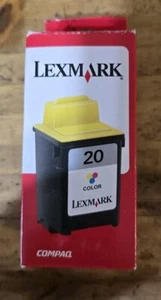 Genuine Lexmark 20 Color Ink Cartridge New & Sealed-Unknown Expiration - Picture 1 of 4