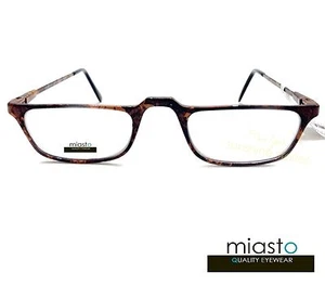 NUEVO CON ETIQUETAS $39.99 MIASTO MEDIO MARCO "FIBRA DE CARBONO" LECTOR GAFAS DE LECTURA + 1.50 MARRÓN - Imagen 1 de 2