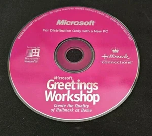 Microsoft Greetings Workshop (CD-ROM, 1996) Hallmark PC Software for Windows 95 - Picture 1 of 2