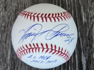 Miguel Cabrera 2012 2013 AL MVP Autographed Baseball PSA/DNA - Picture 1 of 6