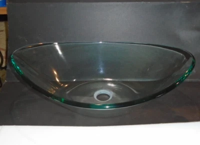 Fregadero de vaso de vidrio moderno - Tocador de baño - Foto 1 de 4