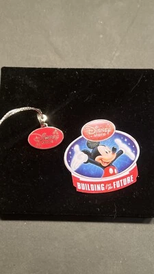 UKDS CM DISNEY STORE MICKEY BUILDING FOR THE FUTURE PIN & PHONE CHARM 72214 - Image 1 of 4