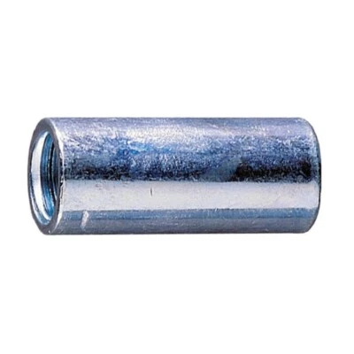 Langmutter rund, galvanisch verzinkt, Verbindungsmuffe, Distanzmuffe, M6-M16 - Bild 1 von 4