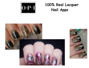  OPI Nail Apps -Pure Lacquer 16 x Pre Cut  Strips-Self Adhesive-Choose Design - Picture 1 of 15