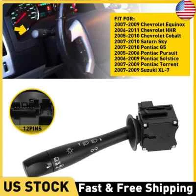 For 06-11 Chevy HHR 2.2L 2.4L 2005-2010 Cobalt Chevy Turn Signal Switch 20940099 - Image 1 of 4