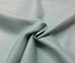 BALLARD BUNNY WILLIAMS HEDGE FROST BLUE HERRINGBONE SUNBRELLA FABRIC BTY 54"W - Picture 1 of 4