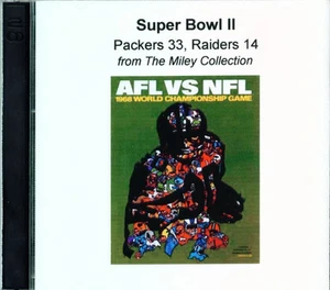 CD de audio Super Bowl 2 Green Bay Packers Oakland Raiders Bart Starr Lombardi - Imagen 1 de 1