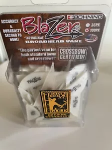 Bohning 10832WH2 Blazer Vanes - White - Picture 1 of 2