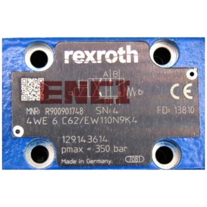 4WE 6 C6X/EW110N9K4 R900901748 Zawór elektromagnetyczny Bosch Rexroth 4WE6C62/EW110N9K4 - Zdjęcie 1 z 2