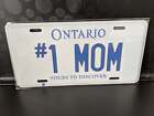 *#1 MOM* plaque de voiture personnalisée de l'Ontario taille nouveauté/assiette souvenir/cadeau