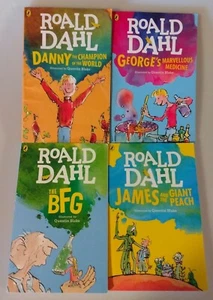Roald Dahl Book Lot of 4 Paperback Books - FAST SHIP - Picture 1 of 5