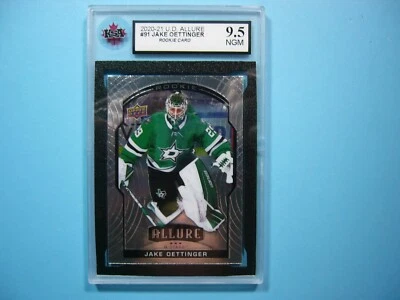 2020/21 UPPER DECK U.D. ALLURE CARD #91 JAKE OETTINGER ROOKIE RC KSA 9.5 NGM UD - Image 1 of 2