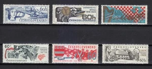 Czechoslovakia 1969 MNH Mi 1860-1865 Sc 1610-1615 Science and culture ** - Picture 1 of 2