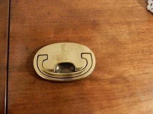 KEELER Messing Stanley Möbel 2x3" ovale Drop Pull Griffe # N17537 - Bild 1 von 9