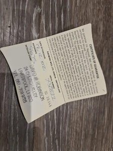 Raymond Weil International Guarantee Certificate Booklet vintage dealer card  - Picture 1 of 3