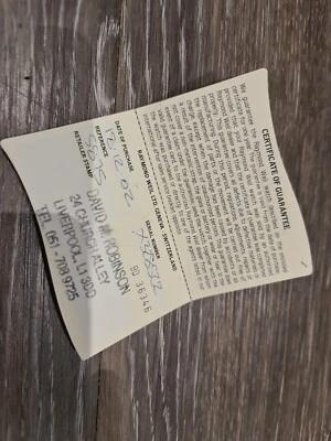 Raymond Weil International Guarantee Certificate Booklet vintage dealer card  - Image 1 of 3