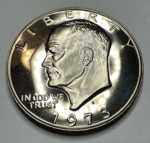 1973-S Eisenhower "IKE" $1 Dollar Clad PROOF Coin from US Mint Proof Set - Bild 1 von 10