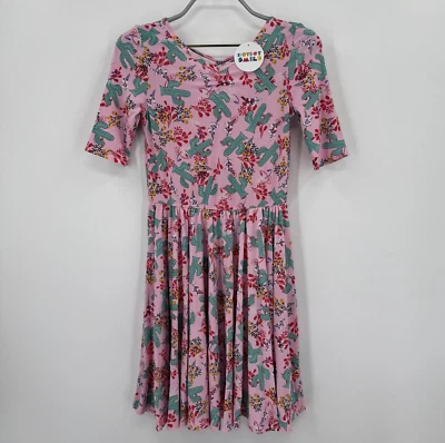 Vestido Patinador Bailarina Dot Dot Smile para Niña 8-10 Nuevo con Etiquetas Manga Corta ROSA CACTUS Foto 1 de 4