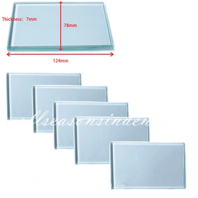 Laje de vidro de mistura de laboratório odontológico 5 peças para composições de mistura tamanho 124*78*7 mm - Imagem 1 de 4