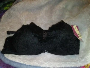 Schwarzer leicht gepolsterter Damen BH 34B  - Bild 1 von 2