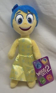 DISNEY Inside Out 2 YELLOW & BLUE JOY CHARACTER 10" Plush Stuffed Animal Toy NEW - Picture 1 of 4