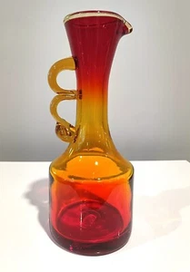 Rainbow Art Glass Huntington West Virginia Tangerine / Amberina Pitcher c.1966 - Picture 1 of 5