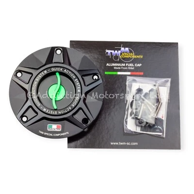Tapa de combustible de acción de liberación rápida sin llave TWM para Ducati Streetfighter V4S 2025 encendido Foto 1 de 4