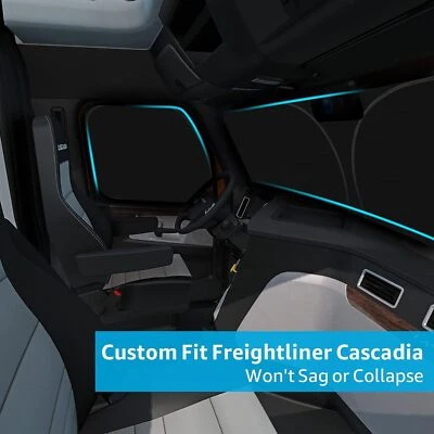 Солнцезащитный козырек для лобового стекла и боковых окон грузового автомобиля Freightliner с защитой от ультрафиолета - Изображение 1 из 4