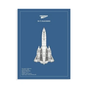 Stampa su Tela su Carta Poster o Quadro Rogan Mark BP LOCKHEED SR-71 - Imagen 1 de 2