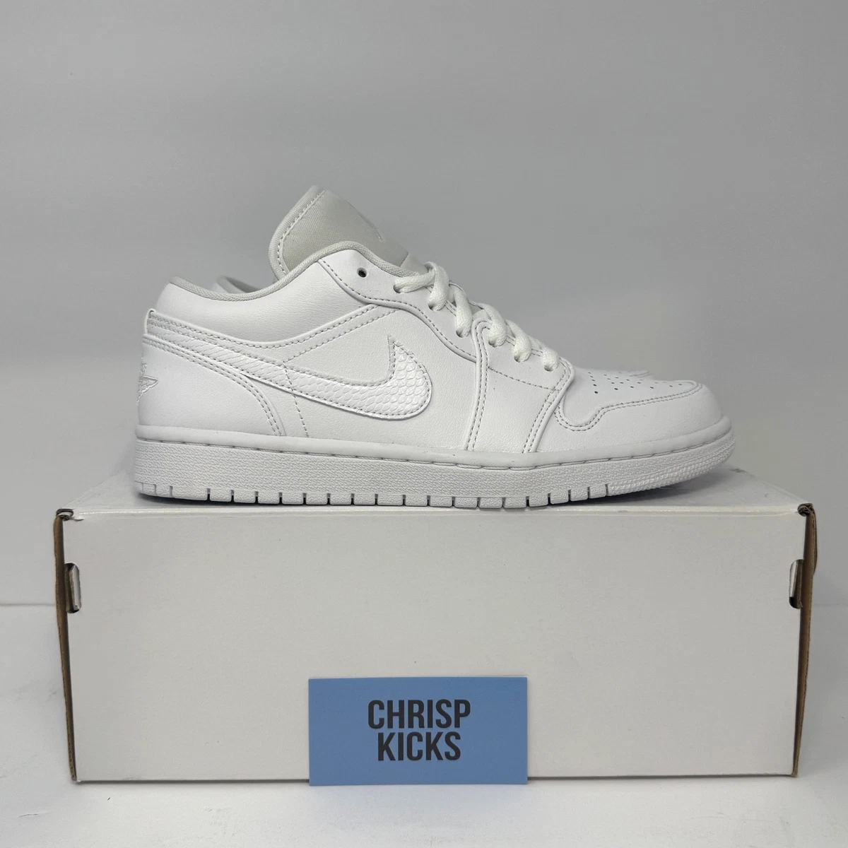 Jordan 1 Low Triple White - AO9944-111 W for sale | eBay