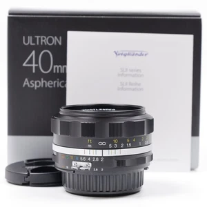 Voigtlander Ultron 40 mm f/2 SL II-S negro para montaje Nikon F [sin usar] #5282J - Imagen 1 de 12