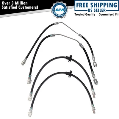 Conjunto de mangueiras de freio dianteiro e traseiro para 2000-2006 BMW X5 - Imagem 1 de 4