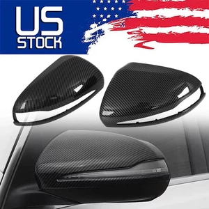 For Mercedes Benz C E W205 W213 W222 W257 W253 Mirror Cover Carbon Fiber Style - Picture 1 of 8