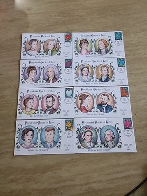 2011 Presidential Garden of Love 8 Collins Hand Painted First Day Covers - Image 1 of 2