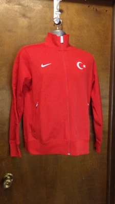 Turkey Training Full Zip Track Jacket Nike Soccer Size Medium Red Turkiye - Image 1 of 4