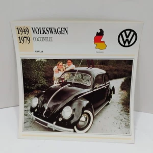 1949-1979 Volkswagen Coccinelle Popular Germany Atlas Info Card - Picture 1 of 2