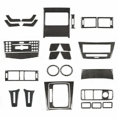 27xPara Mercedes Benz W204 Clase C C250 300 350 63 Tapicería Interior Coche Fibra Carbono Foto 1 de 4