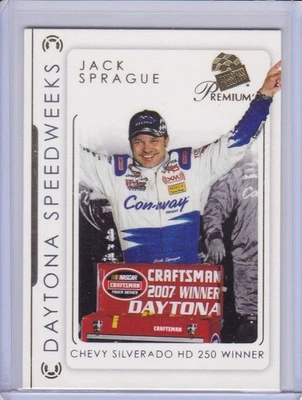Jack Sprague Chevy Silverado HD 250 Winner 2007 Press Pass Premium card 50 - Image 1 of 2