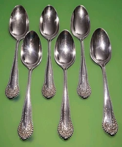 Juego de 6 cucharaditas antiguas Gorham Lancaster de plata de ley cucharaditas de té, "Grace" - Imagen 1 de 11