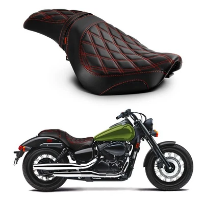 New Upgrade Soft Red Diamond Seat For Honda Shadow Phantom VT750C2 2010-2023 - Imagem 1 de 4