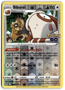 Pokemon TCG Bibarel 060/078 Pokémon GO Reverse Holo - Picture 1 of 1