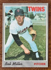 1970 Topps Baseball #47 Bob Miller - Minnesota Twins - EX (No Creases) - Picture 1 of 2
