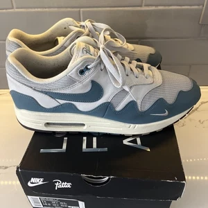 Nike Air Max 1 Patta Waves Noise Aqua Size 14 Dh1348 004 Very Good - Picture 1 of 16