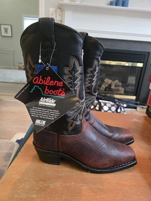 Botas occidentales Abilene para mujer NUEVAS AirRide negras marrones bordadas talla 9M - Leer Foto 1 de 4