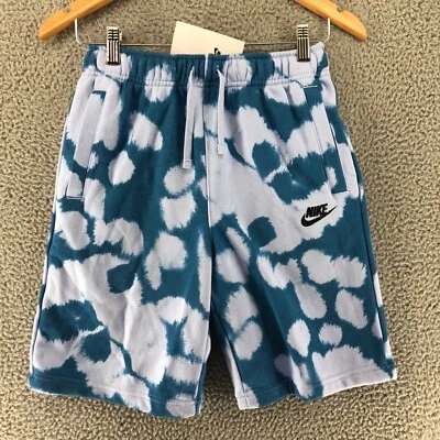 Шорты махровые французские Nike Sportswear Club синие DO6572-548 для мальчиков размер XL - Изображение 1 из 4