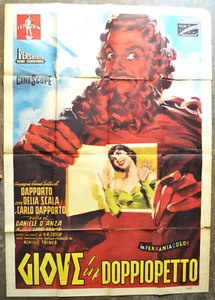GIOVE IN DOPPIOPETTO 54 DAPPORTO D'ANZA D'ALBERT SCALA MANIFESTO ORIGINALE - Foto 1 di 1